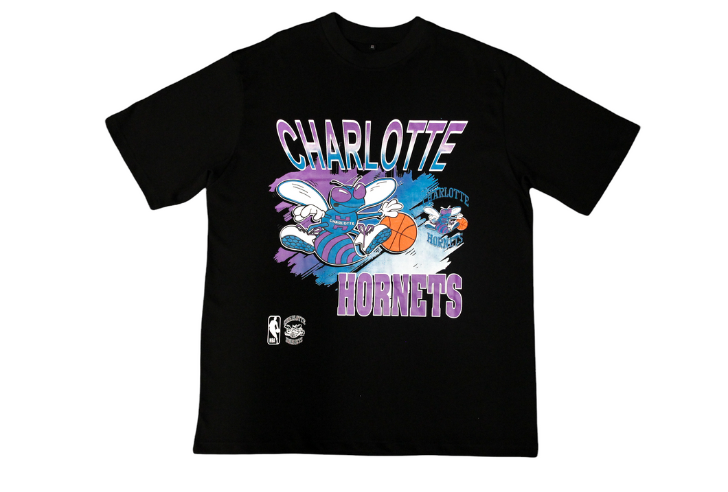 CHARLOTTE HORNETS VINTAGE HEAVY WEIGHT TEE